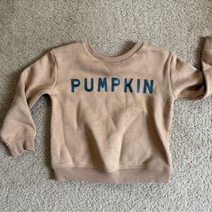 Little Co Pumpkin Sweatshirt 3T